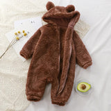 Pijama bebe reborn marrón