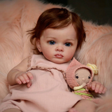 Reborn Baby Alma - 60 cm - Con Pelo - Niña - Ojos Abiertos - Piel Blanca