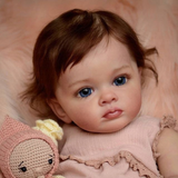 Reborn Baby Alma - 60 cm - Con Pelo - Niña - Ojos Abiertos - Piel Blanca